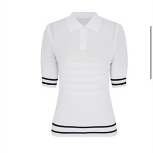 비클라 WHITE COLLAR KNIT