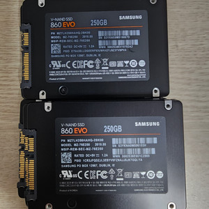 SSD 삼성 860 250GB(기가 /원10 ,문서