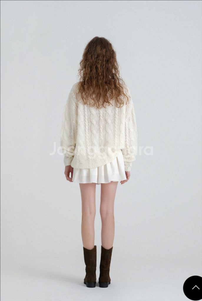 위드아웃썸머 cinnamon cable knit--1