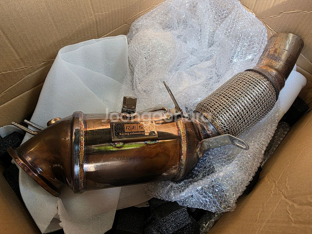 BMW 320i lci2 RES 다운파이프 300셀--0