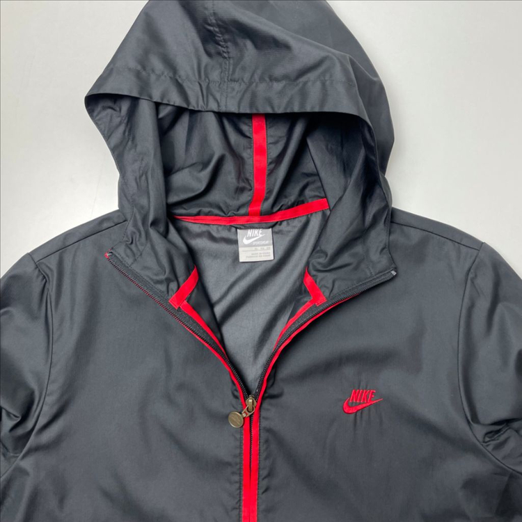 [택포] 나이키 여성 바람막이 후드집업 점퍼 블랙 XL--2