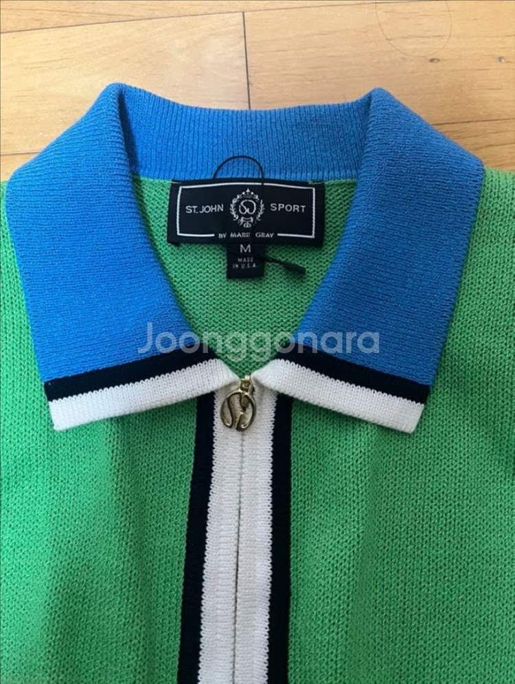 (완전 새제품)센존 연두색 니트 자켓 M사이즈--1