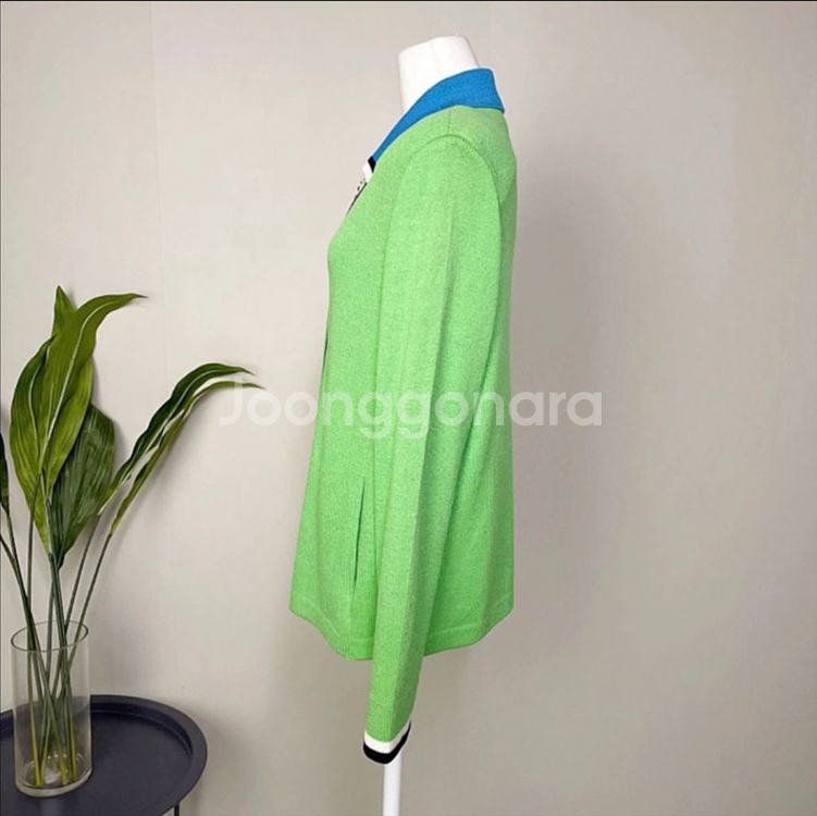 (완전 새제품)센존 연두색 니트 자켓 M사이즈--8