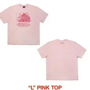 더발룬티어스 L PINK TOP 핑크탑 반팔 티셔츠 S