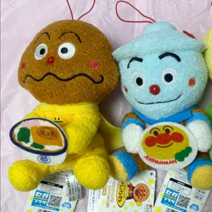 빈티지 호빵맨 카레빵맨 텐동맨 음식인형 세트
