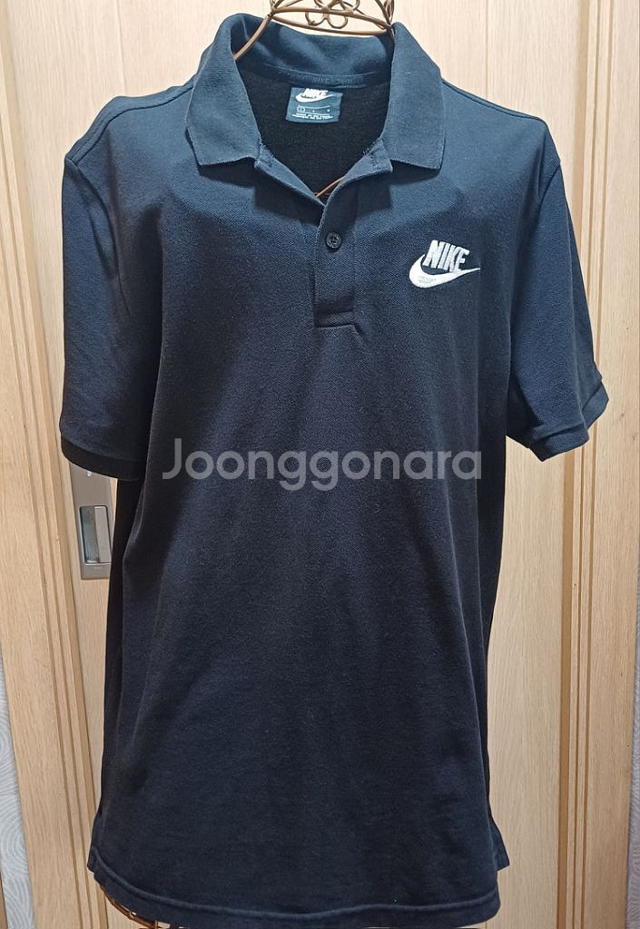NIKE 나이키 검정 폴로 반팔티 L size--0