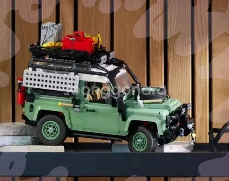 올드스쿨 스타일 랜드로버 디펜드 90 완전무장 호환레고--2