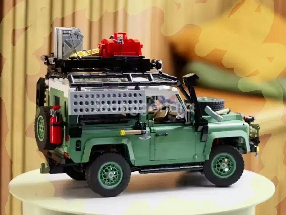 올드스쿨 스타일 랜드로버 디펜드 90 완전무장 호환레고--3