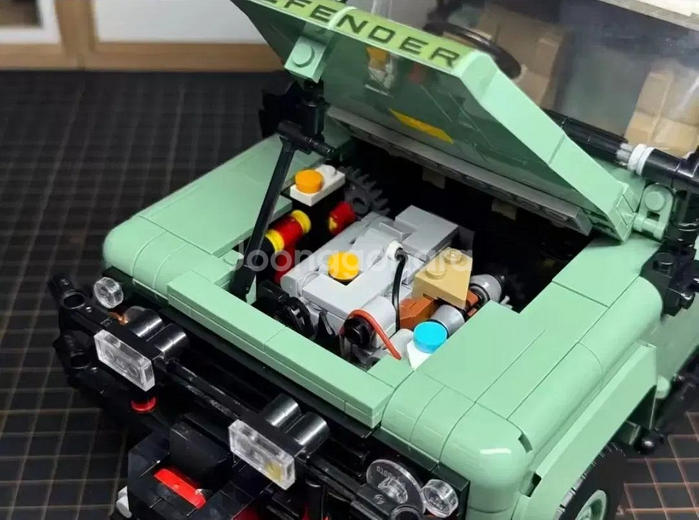 올드스쿨 스타일 랜드로버 디펜드 90 완전무장 호환레고--0