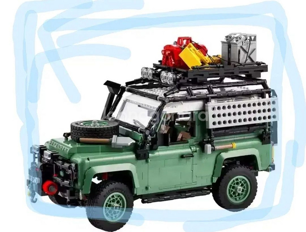 올드스쿨 스타일 랜드로버 디펜드 90 완전무장 호환레고--1