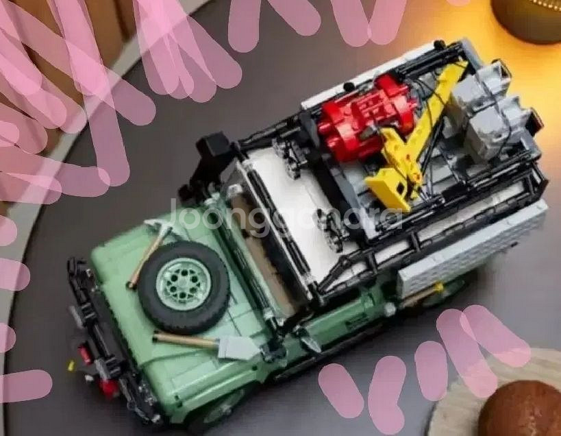 올드스쿨 스타일 랜드로버 디펜드 90 완전무장 호환레고--4