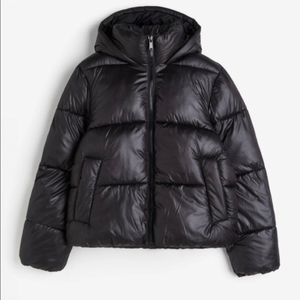 H&M 후드 퍼프 재킷