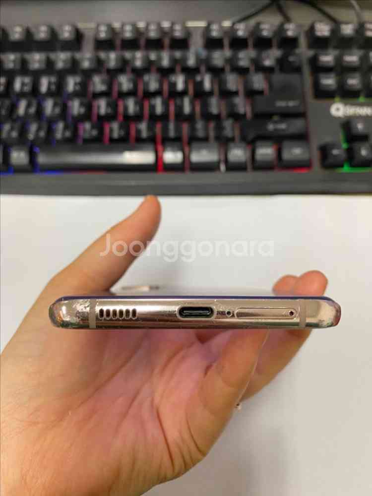 갤럭시S21플러스 퍼플 외관깔끔 256GB 무잔상 멍1--7