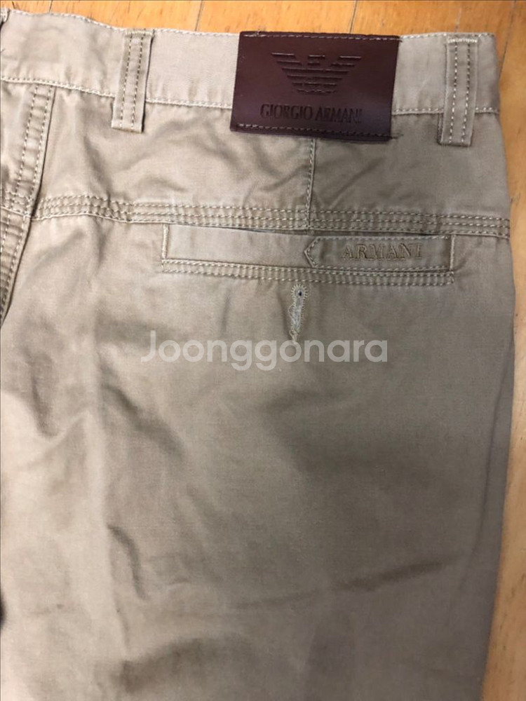 조르지오 아르마니 치노팬츠 면바지 베이지 34--5