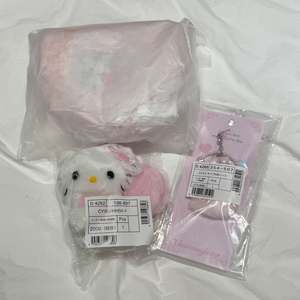 산리오 헤이세이 후와후와 하트 시리즈 챠미키티 키링