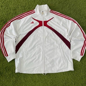 아디다스 흰빨 트랙탑 져지집업 105/XL