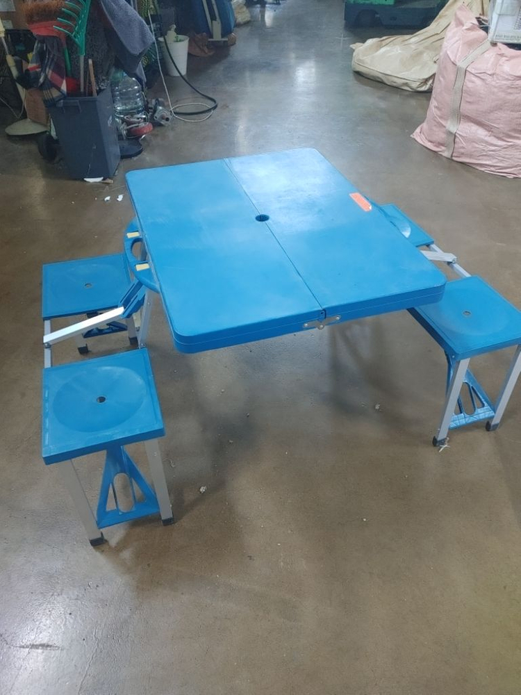 캠핑 접이식 테이블+의자 셋트--2