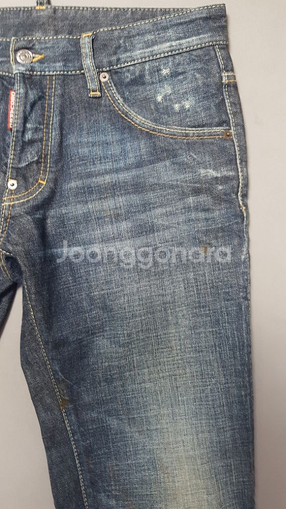 [46] 정품 디스퀘어드2 던거리 섹시 레귤러진 청바지--4