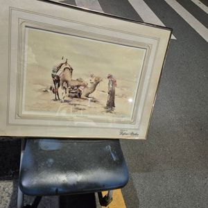 판화그림 까치호랑이 1개단가입니다