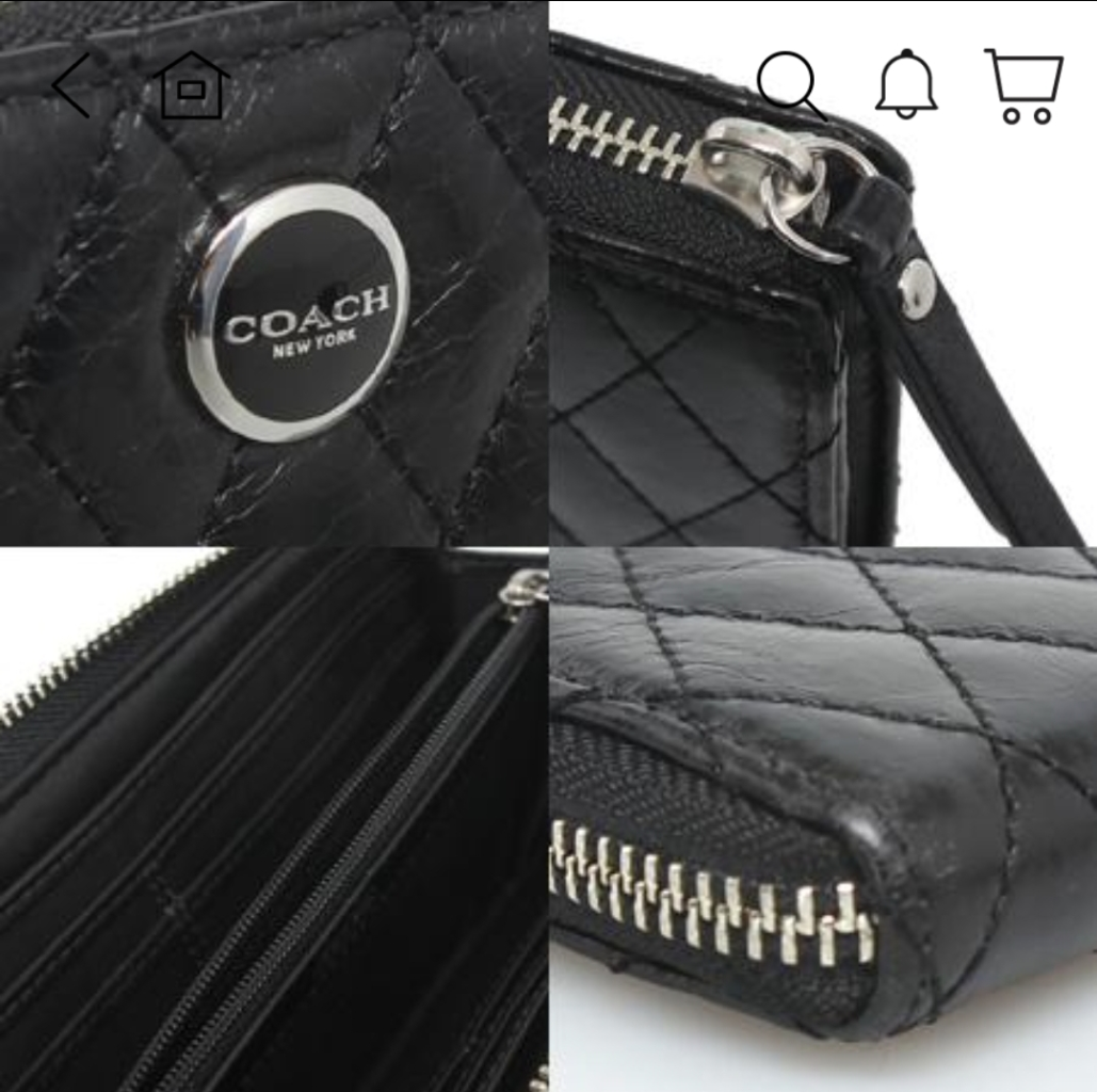 코치 퀼팅 장지갑 블랙.COACH 마이클코어스 토리버치
