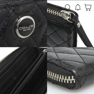 코치 퀼팅 장지갑 블랙.COACH 마이클코어스 토리버치