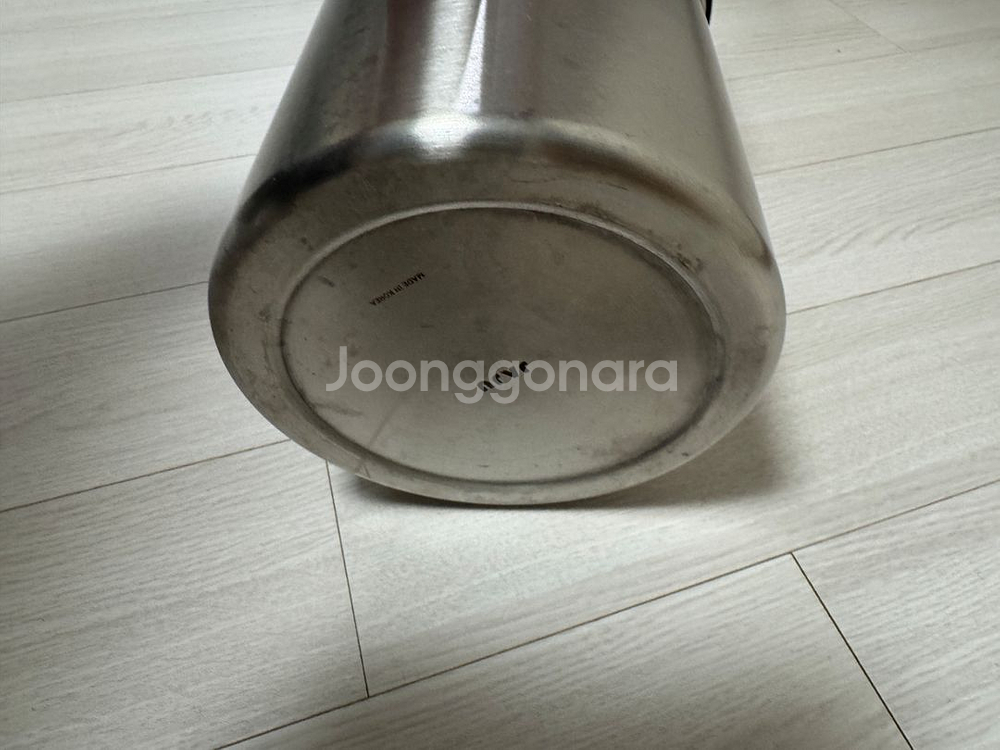 자주 jaju 뚜껑 세울 수 있는 스텐 음식물 쓰레기통--1
