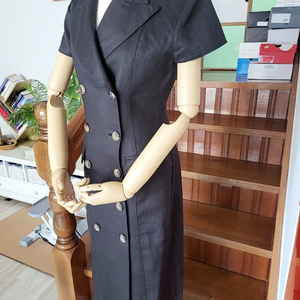줄로그 린넨정장 원피스