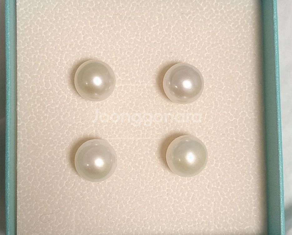 에디슨진주귀걸이, 완벽구형, 크키11~12mm 18k침--4