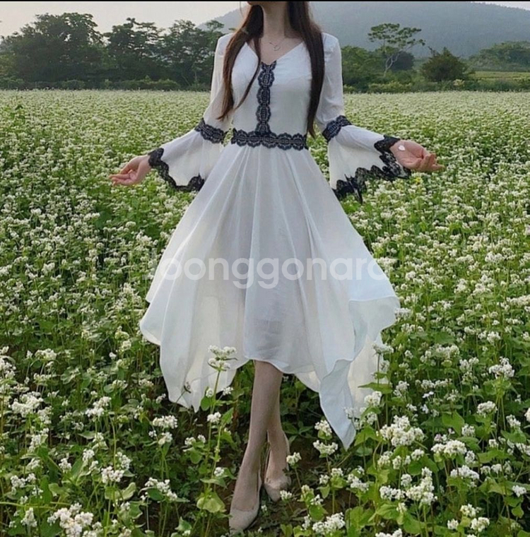 메이윤 벨라 원피스 판매ㅡ화이트 핑크--0