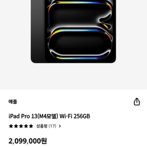 아이패드 프로 13(M4) 256GB 구매한지 일주일됨