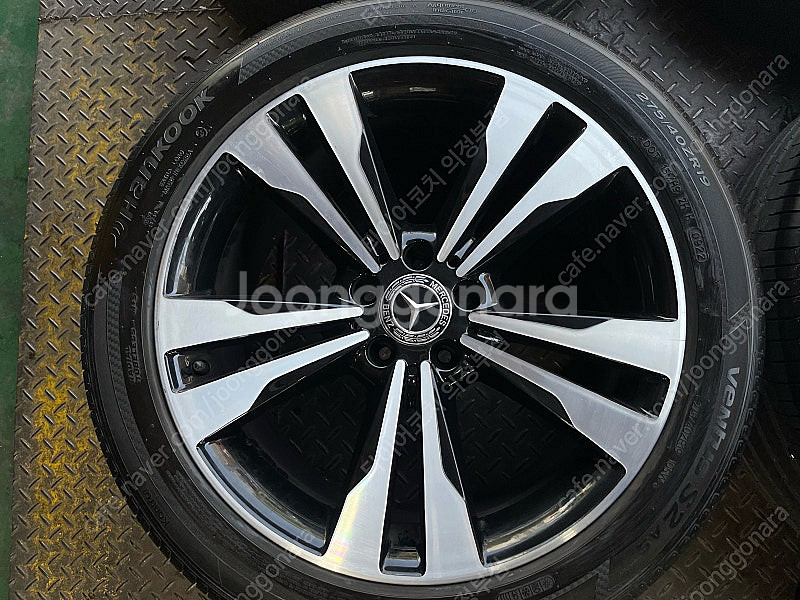 19인치 W222 벤츠S클래스 S500 블랙폴리쉬 순정휠타이어 1대분--5