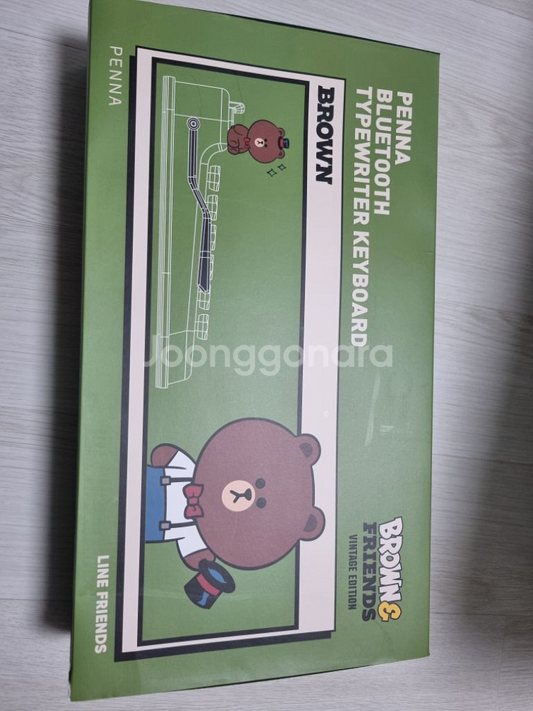 <새상품>PENNA 레트로 타자기 블루트스 키보드--0