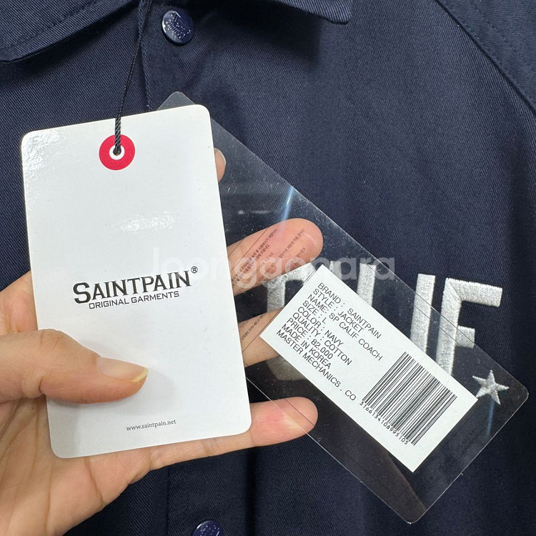 SAINTPAIN 세인트페인 코치자켓 새상품 네이비--3