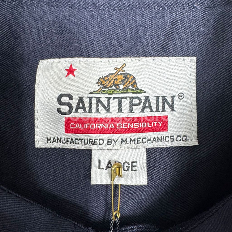 SAINTPAIN 세인트페인 코치자켓 새상품 네이비--5