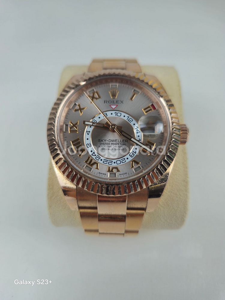 ROLEX 스카이 드웰러 금통시계--0