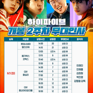 <무대인사>하이파이브 A열 2연석 양도!(Got7진영)