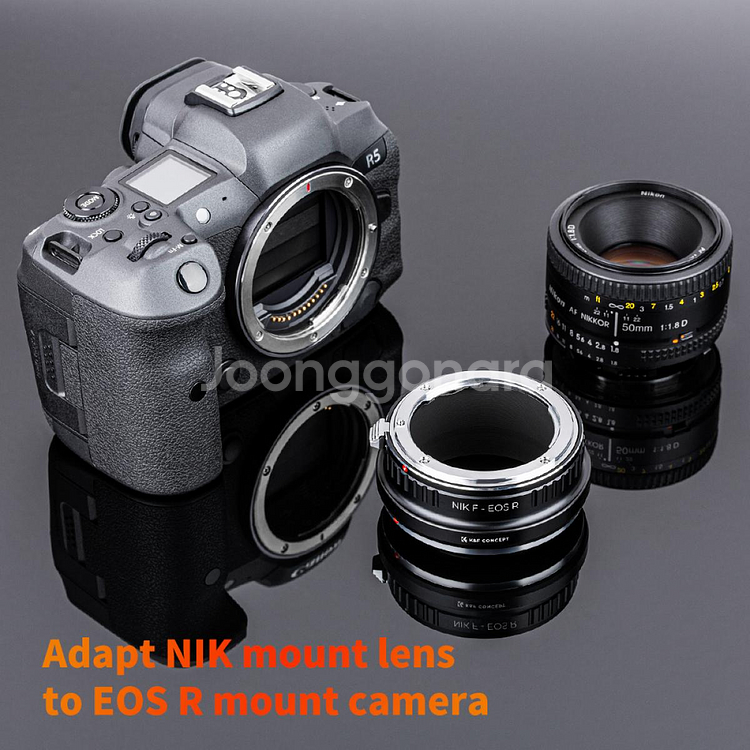 NIK-EOS R 니콘 Ai 렌즈-캐논 RF 어댑터--1