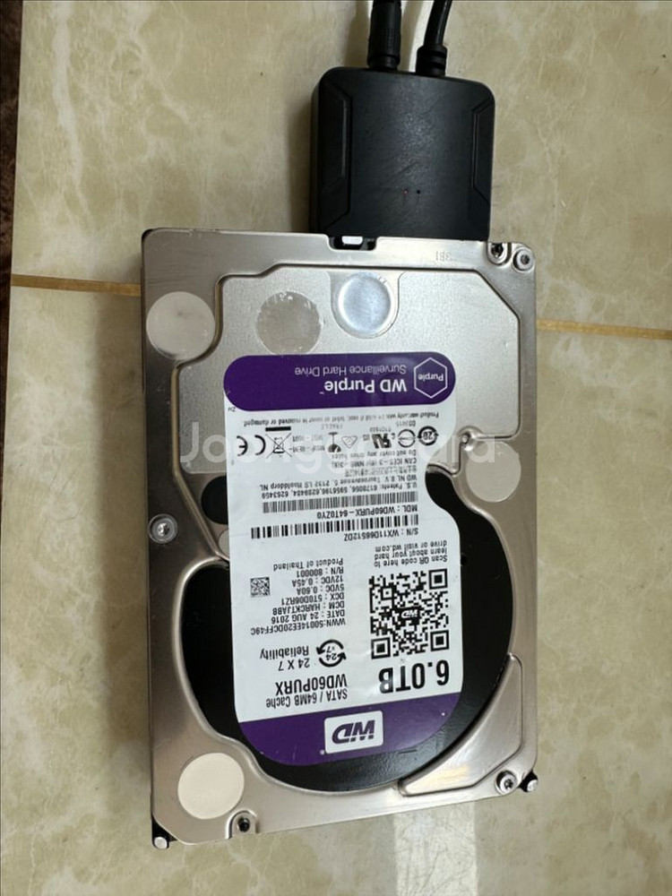 WD Purple 감시용 하드디스크 6t팝니다--1