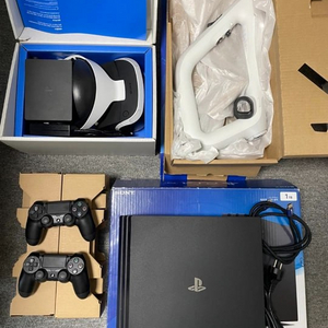 PS4 Pro 1테라+듀얼쇼크2개+VR 세트