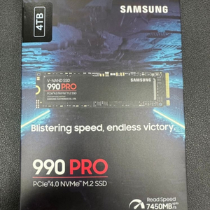 (미개봉) SSD 삼성 990 PRO 4TB