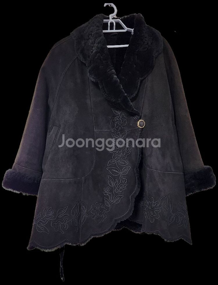 빈티지 마담포라 천연 양털 양가죽 무스탕 91-104---0