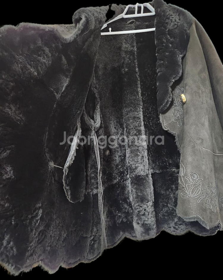 빈티지 마담포라 천연 양털 양가죽 무스탕 91-104---4