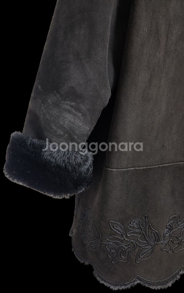 빈티지 마담포라 천연 양털 양가죽 무스탕 91-104---9