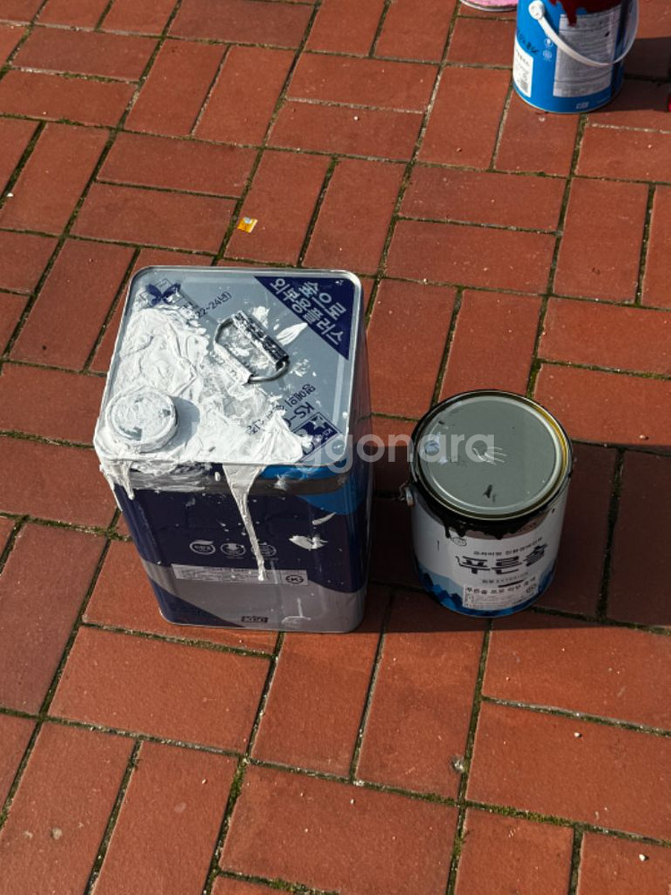 숲으로 외부 수성페인트 새제품 포함 32개 일괄판매--4