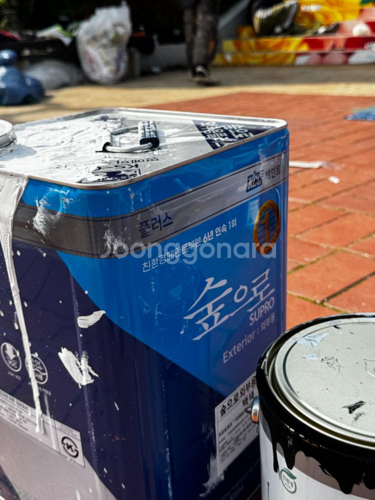 숲으로 외부 수성페인트 새제품 포함 32개 일괄판매--7