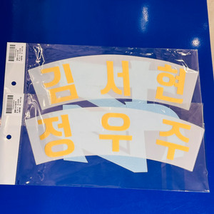 한화 꿈돌이 유니폼 레플리카 정우주 김서현 마킹지