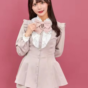 시크릿허니 시허니 핑크 러플 셋업 양산형 지뢰계 양지뢰