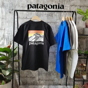 Patagonia 레트로 마운틴 로고 백프린팅 티셔츠