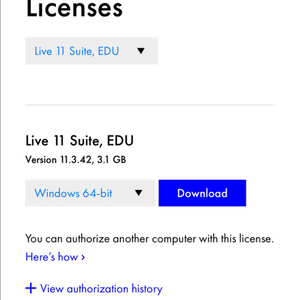 에이블톤 라이브 11 Suite EDU 판매합니다.
