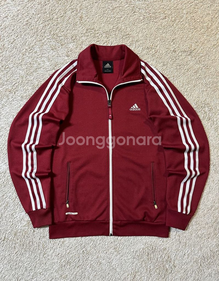 아디다스 ADIDAS 삼각로고 트랙탑 져지 버건디--0